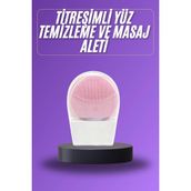 Marsilyan Titreşimli Yüz Masaj Aleti Titreşimli Makyaj Temizleme Cihazı - 000-Siyah