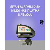 Marsilyan Yüksek Sesli 110DB Çelik Disk Kilidi Su Geçirmez
