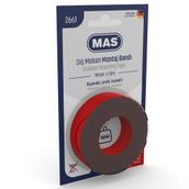 Mas 2661 19 mm x 1.5 mt Çift Taraflı Dış Mekan Güçlü Montaj Bantı