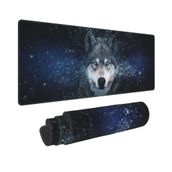Masa için büyük Mouse Pad Oyun Mouse Pad Kaymaz Tabanlı Su Geçirmez Ofis Mousepad XL Dizüstü Bilgisayar Masası Hassas Kontrol için Büyük Fare Altlıkları - Wolf 30 cm x 80 cm