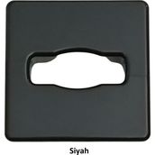 Masaüstü Kablo Kanalı Deliği Kapağı, Kare, Siyah 6 cm - 1 Adet