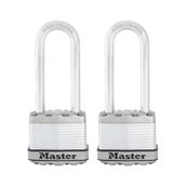 Master Lock M1XTLJ Magnum Anahtarlı Ağır Hizmet Tipi Asma Kilit, 2'li Paket Anahtarlı-Benzeri