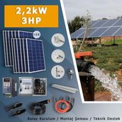Matech 3hp-2,2kw Monofaz 230V Pompa Için Solar Sulama Paketi