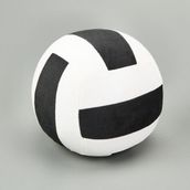 Matmel Soft Voleybol Topu Figürlü Yastık - Siyah / Beyaz - 20 cm