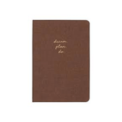 Matt Notebook Sert Kapak Düz Çizgisiz 14x20 cm Kahverengi Defter