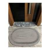 MaVaux Amsterdam Serisi Jüt, Desenli Kapı Önü, Paspas, Banyo Paspası, Balkon Paspası/Hediyelik, Ev Eşyası Gri 60 x 90