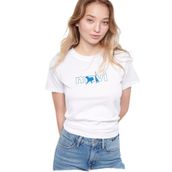 Mavi 1611478-620 Beyaz Baskılı Kadın T-Shirt