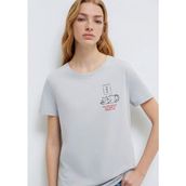 Mavi 1613722-70075 Gri Kadın T-shirt