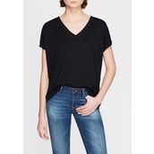 Mavi 166449-900 V Yaka Siyah Basic Kadın T-shirt