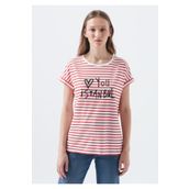 Mavi 167986-26829 Baskılı Kadın T-shirt