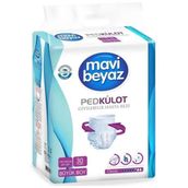 Mavi Beyaz 120 Adet L Emici Külot