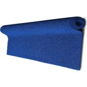 Mavi Kıvırcık Paspas Kaymaz Taban Kapı Önü Su Emici Kıvırcık Halı - 10 x 70 cm