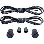 Mawrond Yuvarlak, Çizgili Siyah, Akıllı, Kilitle, Tak-Bırak, Elastik Bot, Spor Ayakkabı Bağcığı, 100 Cm, 1 Çift