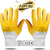 Max Safety NIT-400 Nitril Kaplama Sanayi İş Usta Eldiveni