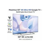 Maximus UHA 50 M9P 50 inç 127 Ekran 4K Ultra HD Google LED TV