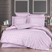Maxstyle 100x120 cm Gül Kurusu Pembe Jakarlı Saten Elsa Çift Kişilik Nevresim Takımı