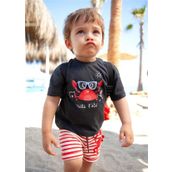 Mayoral 1026 Antrasit Baskılı Erkek Bebek T-shirt