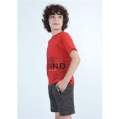 Mayoral 6657 Kırmızı Erkek Çocuk T-shirt Şort Takımı