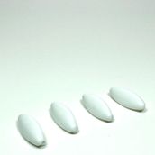 Mbb E-Ticaret 4 Adet Plastik Çengelli Eşarp Ve Şal Iğnesi Beyaz 4 Cm
