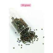 Mbb E-Ticaret Kesme Cam Boncuk 2mm - 20 Gram - Asker Yeşili -bnc340