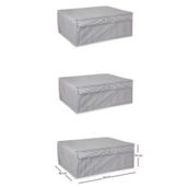 Mbois 19x40x50 cm 5 Adet Baza Altı Boy Çok Amaçlı Düzenleyici Kutu Organizer Cırt Cırtlı Hurç