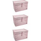 Mbois 40x30x70 cm 3 Adet Mega Plus Boy Çok Amaçlı Düzenleyici Kutu Organizer Cırt Cırtlı Hurç