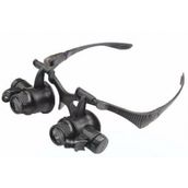 Mbois Gözlük Modeli 10x 15x 20x 25x Lens 2 Led Işıklı Büyüteç