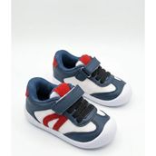 Mcdark Çocuk Unisex İlk Adım Sneaker Ayakkabı Lacivert Suni Deri Düz Taban