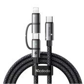 Mcdodo CA-0450 Siyah Lightning PD 36W Type-C 100W Destekli 2'si Bir Arada Şarj Kablosu