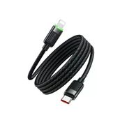 Mcdodo CA-2010 Siyah 36W 1.2 mt Type-C to Lightning Manyetik Sarılabilir Şarj ve Data Kablosu