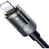 Mcdodo CA-3140 Lightning LED Işıklı Power Off 3A 1.2 m Siyah Hızlı Data Şarj Kablosu
