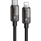 Mcdodo CA-3160 Siyah 36W 1.2 mt Type-C to Lightning Led Göstergeli Şarj ve Data Kablosu