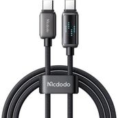 Mcdodo CA-4250 Siyah 1.2 mt 100W Type-C to Type-C Göstergeli Hızlı Şarj ve Data Kablosu