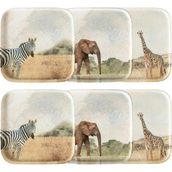 Mcreative Concept Wild Kare Tabak Seti 22 cm 6'lı