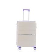 Mcs V366 75 cm Beyaz Lila Polipropilen Valiz
