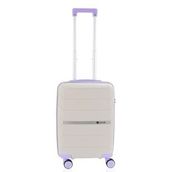 Mcs V366 Beyaz Lila 55 cm Polipropilen Valiz
