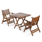 Mebel Stil London Atina 80x80 cm Ceviz Balkon Masa Takım