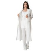 Mecit 1541 Ekru Lohusa Pijama Takımı
