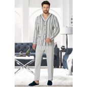 Mecit 2767 Gri Erkek Pijama Takımı