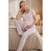 Mecit 6350 Pembe Hamile Lohusa Pijama Takımı