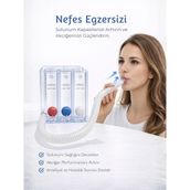 Medas Life Triflo 3 Toplu Nefes Egzersiz Cihazı Akciğer Geliştirici Şeffaf 600cc-1200cc
