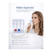 MEDAS LİFE Triflo 3 Toplu Nefes Egzersiz Cihazı (Incentive Spirometre) | Akciğer Geliştirici Solunum Aparatı