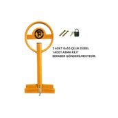 MEGESHOME Kilitli Otopark Bariyeri - Yatar Kalkar Kişisel Park Bariyeri, Park Demiri Asma Kilitli 61 CM