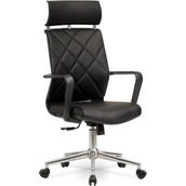 Mehmet Yaren Büro Sepya Yönetici Makam - Ofis Müdür - Büro - Çalışma Koltuğu Renk Krom Ayaklı - Siyah