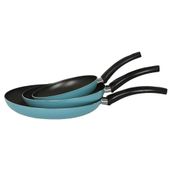 Mehtap 3'lü Turkuaz 18+22+26 cm Teflon Tava Seti