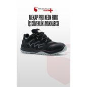Mekap Pro Neon RMK 83 S2 Alüminyum Burunlu Suya Dayanıklı Siyah İş Güvenlik Ayakkabısı