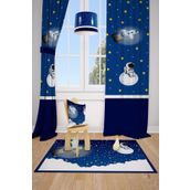 Mekta Home MKT-151 Astronot Uzay Spacex Çocuk ve Bebek Odası 2 Kanat Fon Perdesi