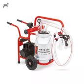 Melasty Junior İkili Keçi Süt Sağma Makinesi (Alüminyum Güğüm-Silikon) (Yağlı)