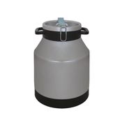 Melasty Süt Sağma Makinesi Alüminyum Süt Güğümü (10 Litre İki Kulp-Tek Saplı Kapaklı Dar Ağız)