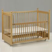 Meltem Kids Mondo Sallanır Anne Yanı Beşik Ahşap Bebek Beşiği 60x120 cm (naturel)